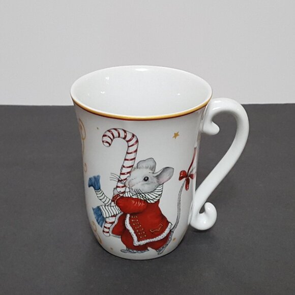 NEW RARE Williams Sonoma Twas the Night Before Christmas Mouse Mug 14 OZ - Picture 3 of 8